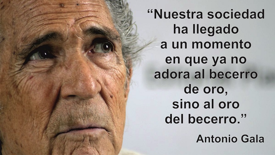 Frase del escritor español Antonio Gala en el Sitio Web del Elefante Azul de Avilés